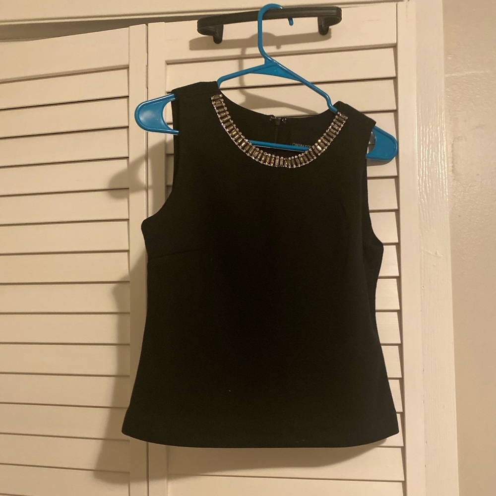 Black with diamonds dress shirt